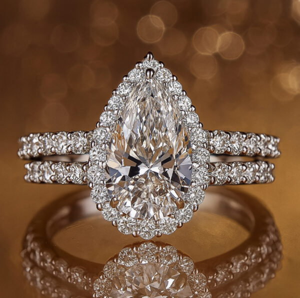 Pear Cut- Double Halo - Image 3