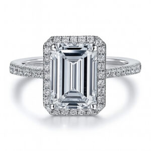 Emerald-Cut Center Diamond