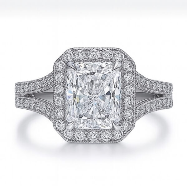 Cushion-Outline Double Halo